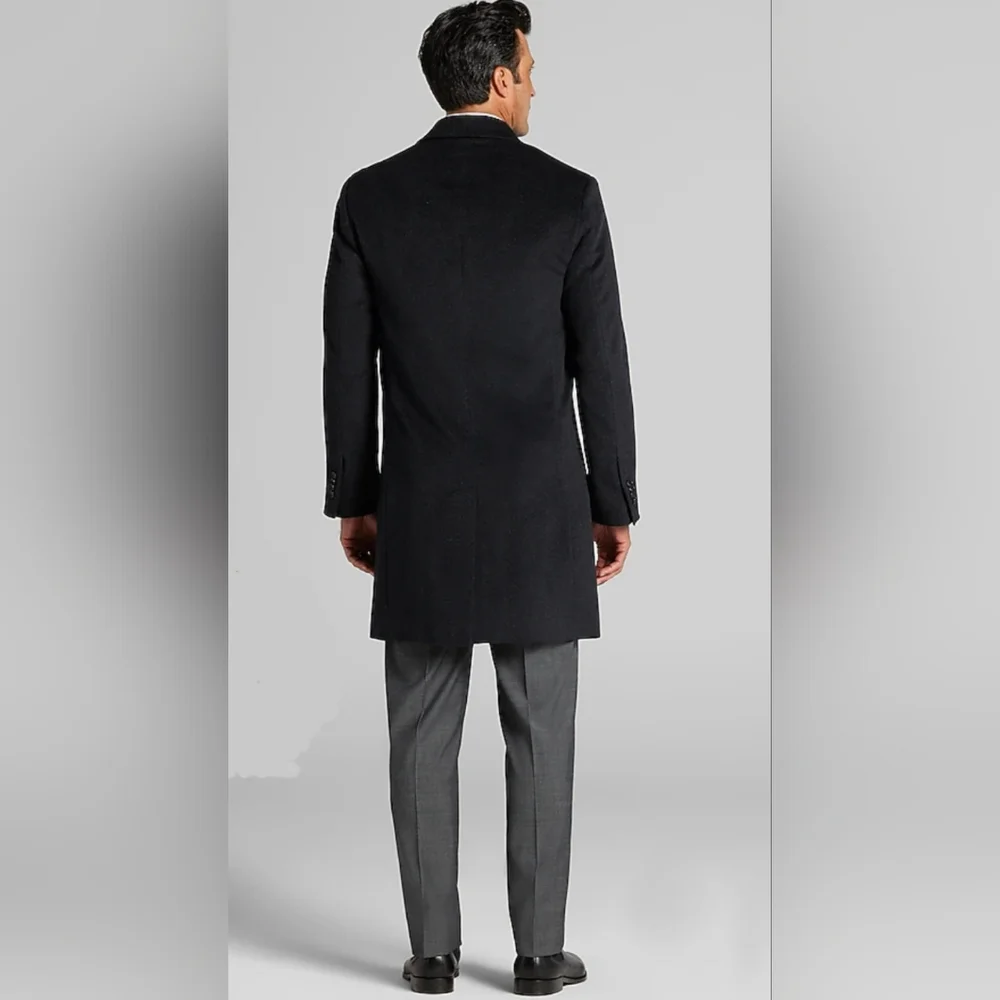 Jos. A. Bank Traditional Fit Charcoal Top Coat - Picture 2 of 7